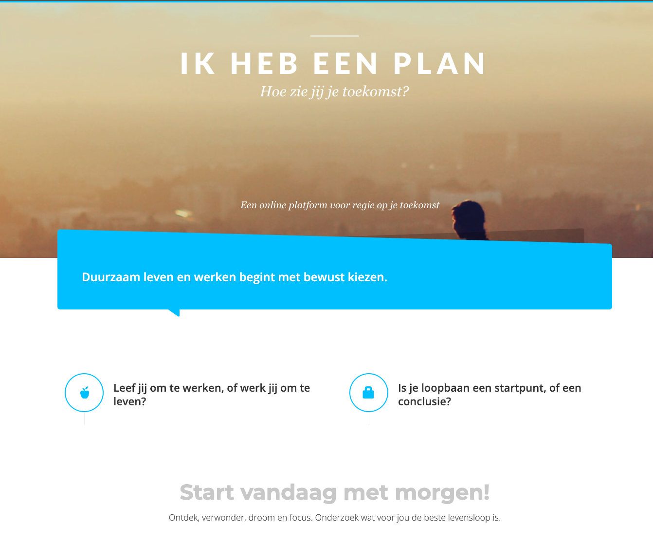 Screenshot van Mijn Levensplan